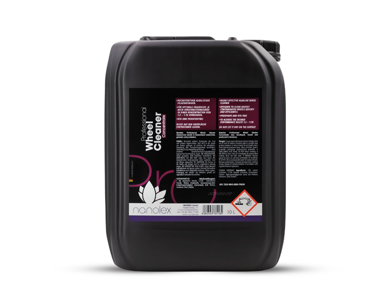 NANOLEX Professional Wheel Cleaner Con. - Felnitisztító koncentrátum 10L